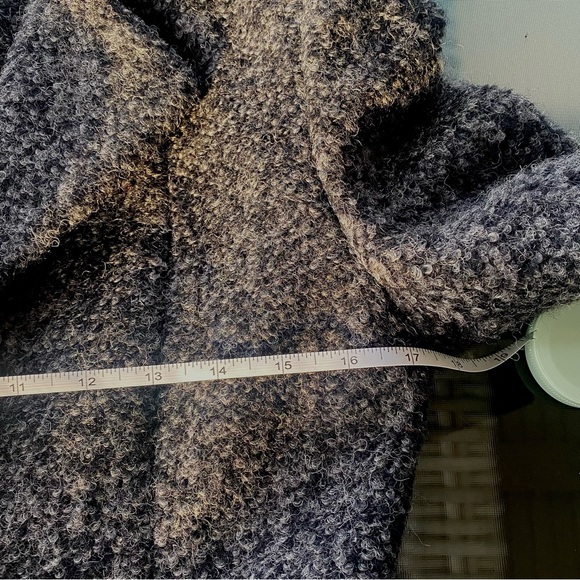 ❤️Laundry by Shelli Segal ❤️ 2. Grey Bouclè Coat w/ Brass buttons, flared style - Picture 9 of 16